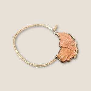 Jones New York Gold-Tone Butterfly Pendant Bracelet